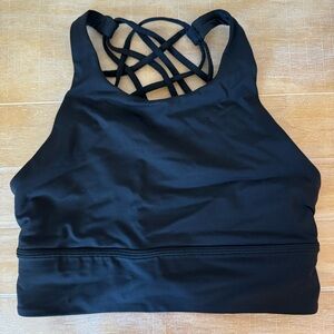 Lululemon Free to Be Longline Bra, Size 6 in Black
